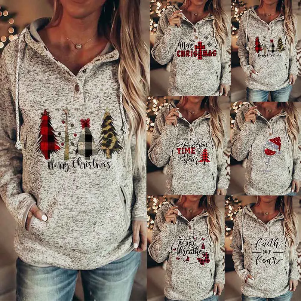 Title 2, New Womens Christmas Printed Sweater Festive a...