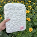 Bolsa para Tablet PC com Bordado Floral Coreano de Algodão Bubble 13-15 polegadas, para Notebook — foto 4
