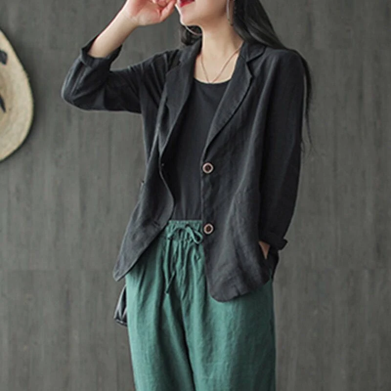 Women's Fashion Artistic Temperament Slimming Baggy Coat Stylish Design Elegant Fit Comfortable Wear Perfect for a Sophi — photo 1