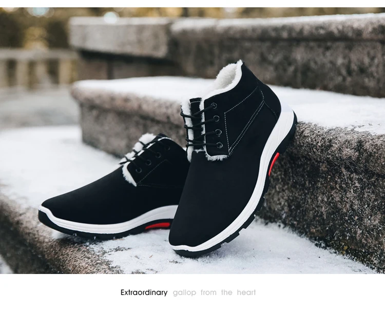 Title 8, Casual British rubber wear-resistant cotton sho...