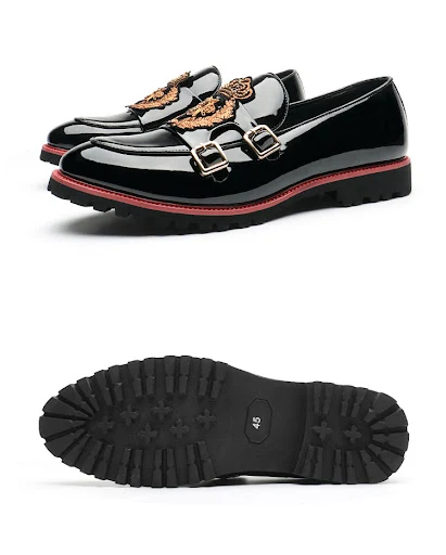 Title 3, Zapatos de cuero casuales de negocios para homb...