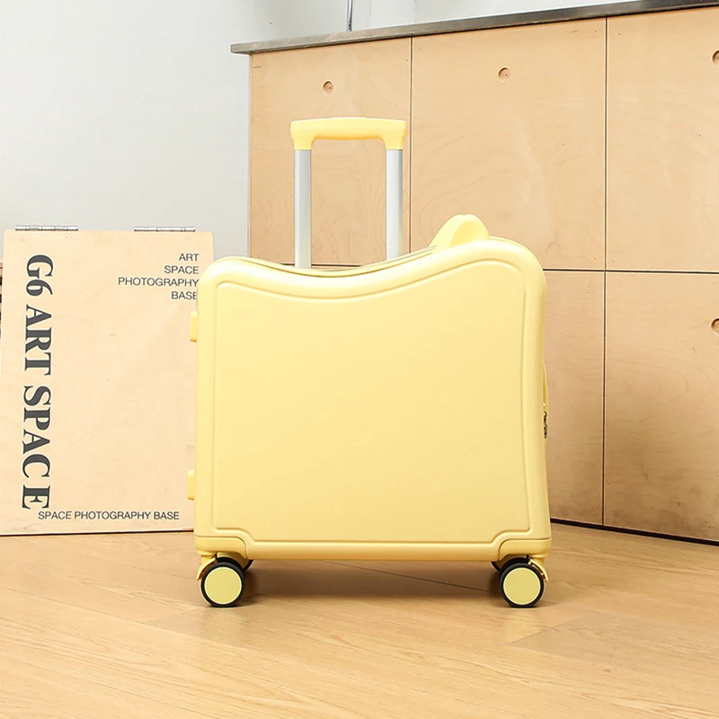 Children's Luggage Riding Trolley Case Mute Universal Wheel Boarding Bag — photo 5