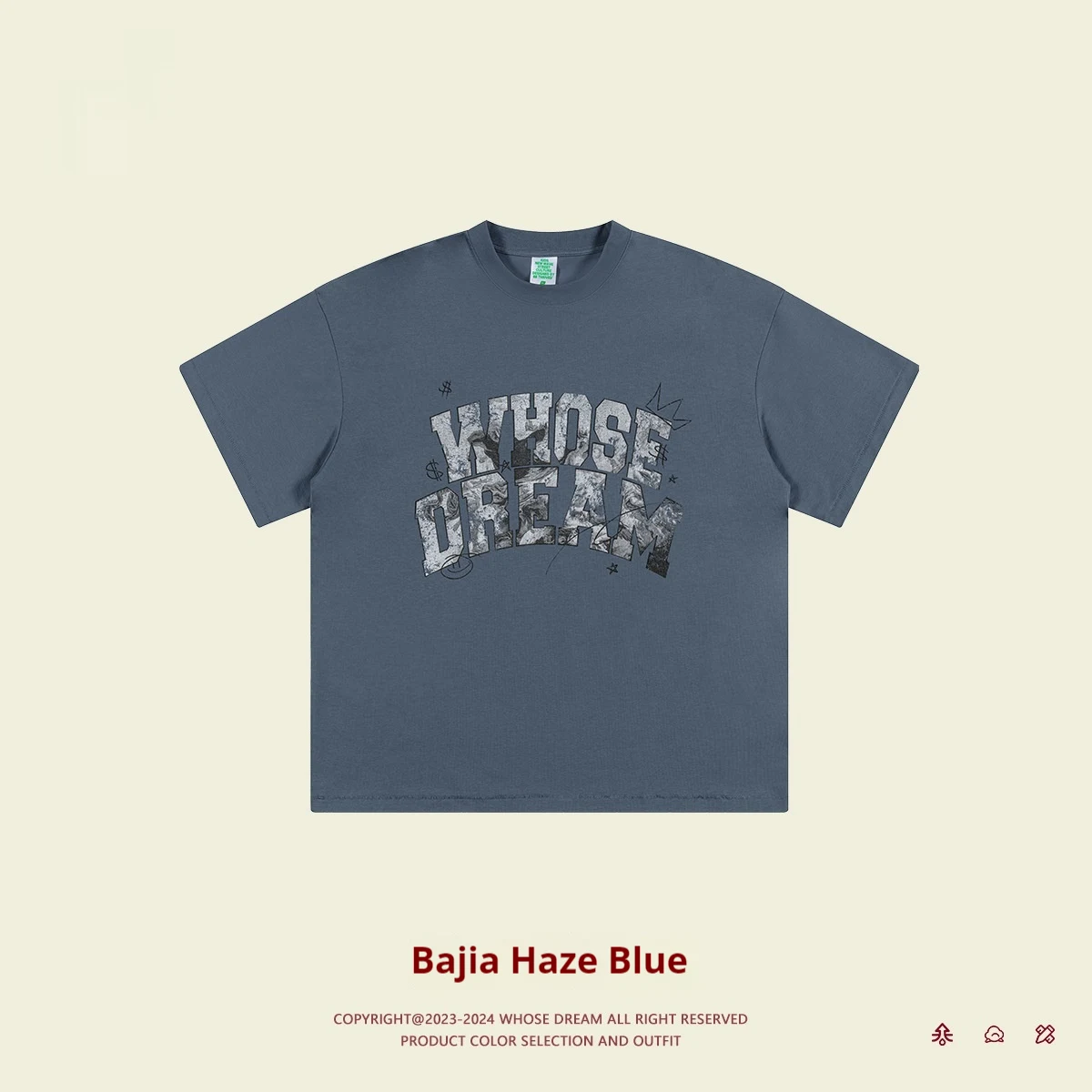 Camiseta Cool de manga curta com estampa de letras, alta qualidade, estilo rua americano, para crianças médias e grandes, confortável e estilosa. — foto 2