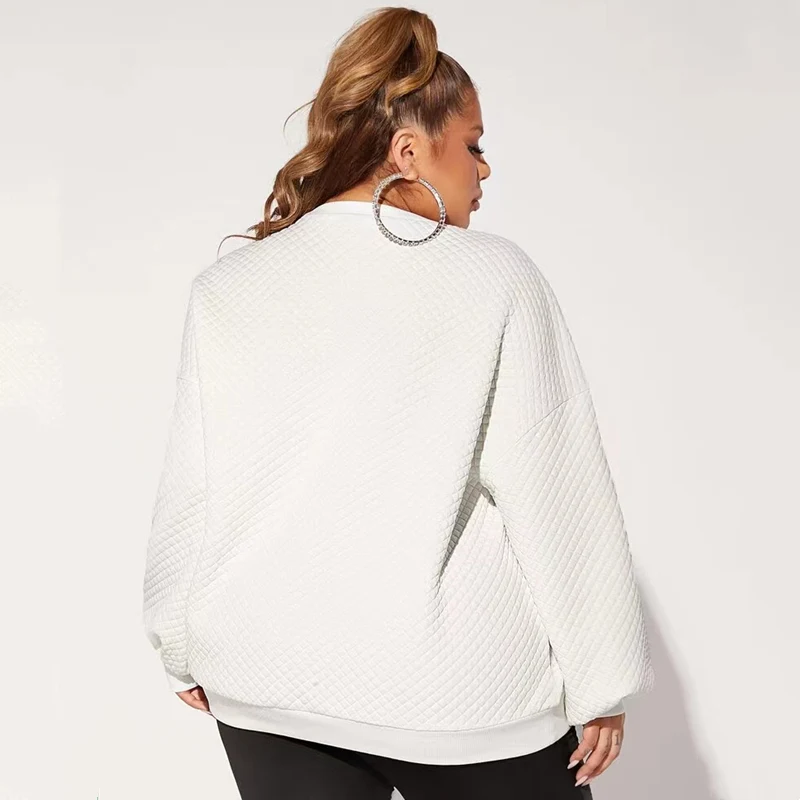 Title 6, Autumn And Winter New Diamond Waffle Round Neck...