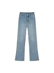 Jeans azules de mujer para otoño adelgazantes efecto fregona, corte slim, realzan la figura, cómodos y modernos, perfectos para el día a día. — foto 4
