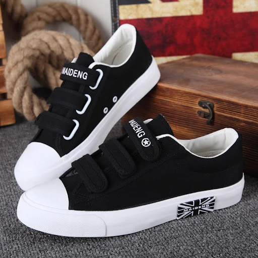 Title 1, Heren ademende canvas schoenen, sportieve board...