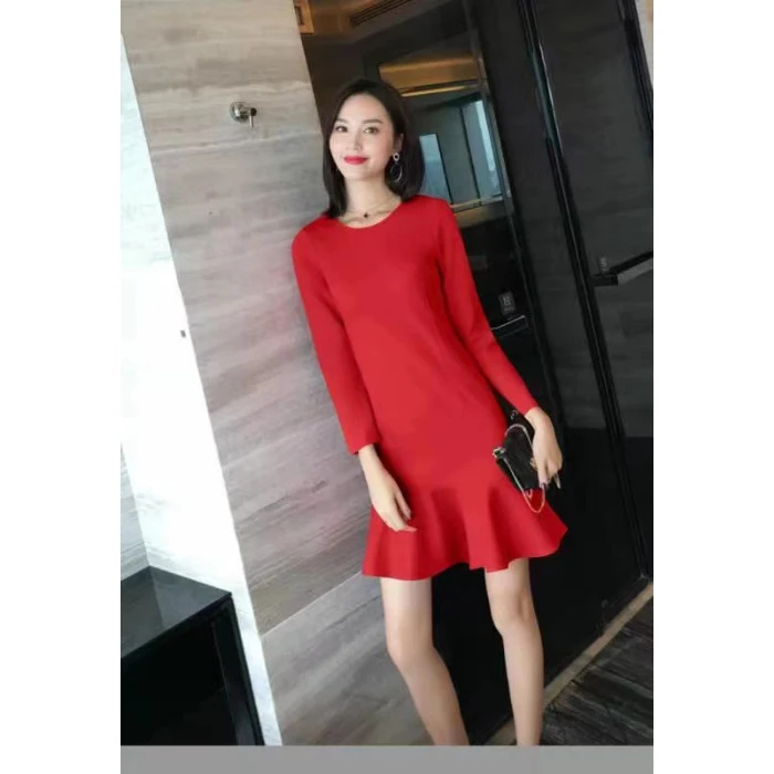 Short Waist Slimming Youthful-looking Fishtail Skirt to enhance your figure, providing a flattering silhouette and a mod — photo 9