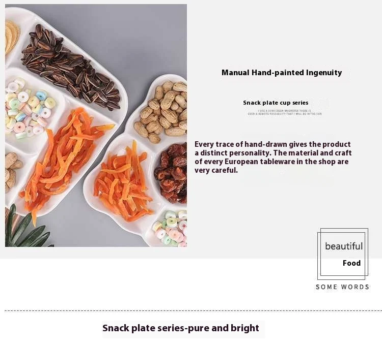 Creative Square Snack Plate for Cold Dishes | Serve Appetizers and Snacks in Style | Perfect for Presenting Entrees and — photo 2