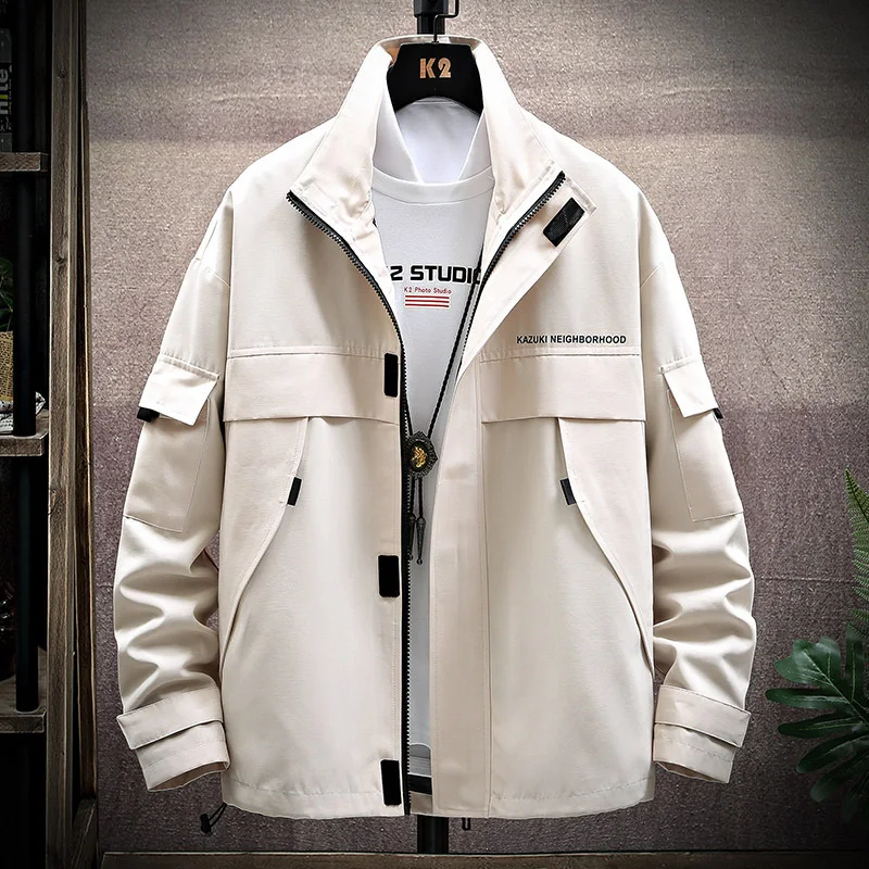 Title 4, Spring Korean Zipper Solid Color Straight Hem Y...