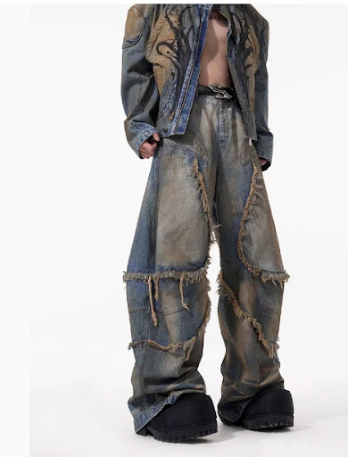 Title 5, American-style Distressed Machete Jeans