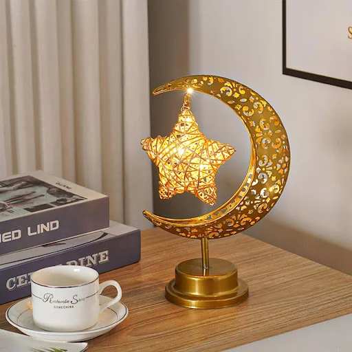 Title 8, LED Modeling Lamp Creative Personality Iron Moo...