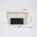 Cotton Canvas Travel Organizer Bag for Makeup Keep your cosmetics safe and organized Perfect for travel and everyday use — photo 5