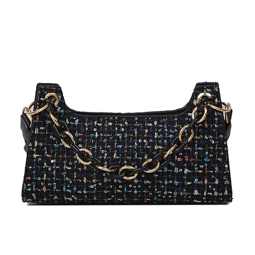 Title 1, Woven Underarm Bag All-Match One-Shoulder Messe...