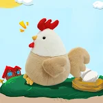 Boneca de galinha de pelúcia fofa, ragdoll macia e adorável. Um brinquedo de pelúcia macio e aconchegante, o presente ideal para crianças e adultos. — foto 6