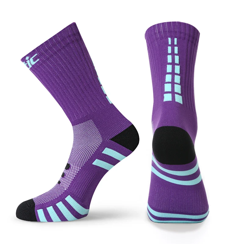 Calzini a compressione per maratona outdoor, ciclismo e sport. Migliorano le prestazioni, riducono l'affaticamento e accelerano il recupero muscolare. — foto 4