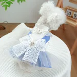 Pearl Lace Cute Pet Dog Cat Clothes and Dresses – Adorable & Comfortable Outfits for Your Beloved Pets, Perfect for Styl — photo 4