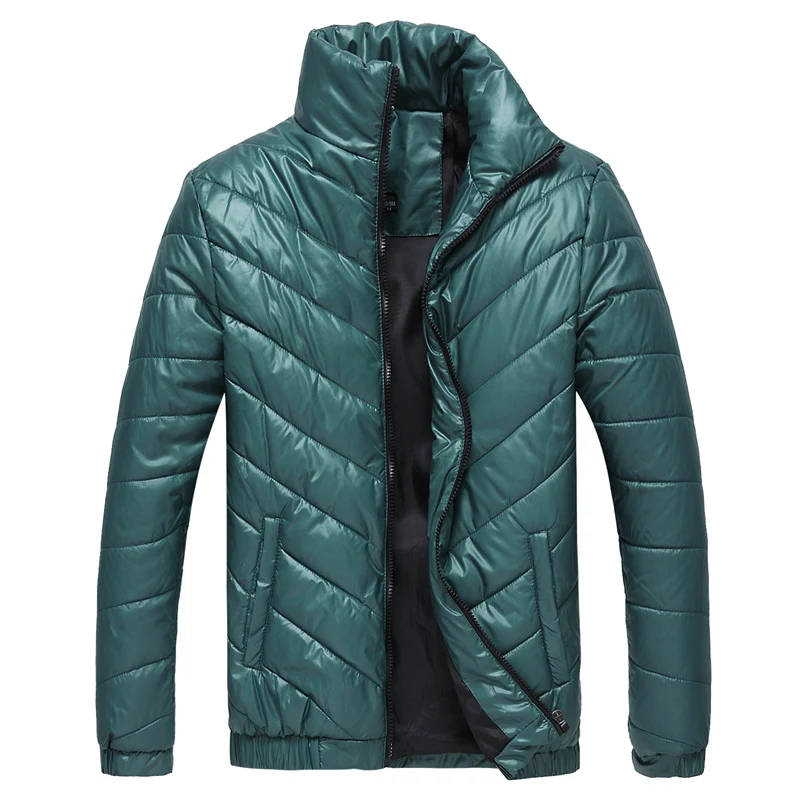 Young Men's Korean Style Slim Winter Padded Jacket. Stay warm and stylish this winter with this comfortable, padded wint — photo 2