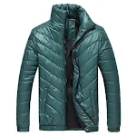 Young Men's Korean Style Slim Winter Padded Jacket. Stay warm and stylish this winter with this comfortable, padded wint — photo 2