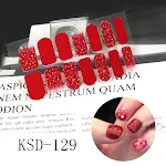 Gradient Nail Sticker 3D Fluorescent Color Nail Polish Film. Achieve stunning manicures effortlessly with vibrant, long- — photo 20
