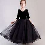 Dečja haljina princeze Bajkoviti kostim Elegantne haljine za devojčice Idealno za zabave, venčanja, rođendane i igranje uloga. Preslatko i udobno — foto 4