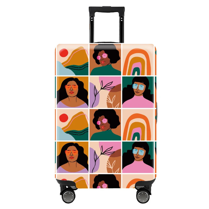Capa Protetora Elástica para Mala de Viagem, Design Moderno e Único, Capa para Trolley de Bagagem, Resistente e com Proteção contra Poeira. — foto 23