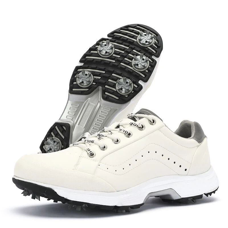 Plus Size Men's Golf Shoes with Spikes. Experience ultimate comfort, superior grip, and enhanced stability for an except — photo 1