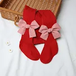 Red British Lattice Bow Knot