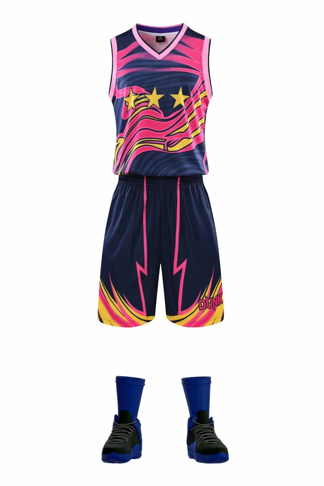 Title 3, Jaqueta de basquete camuflada masculina. Confor...