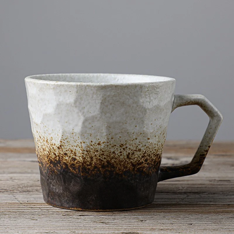 Taza de café de cerámica al estilo japonés vintage para disfrutar del café diario. Diseño duradero y elegante — foto 7