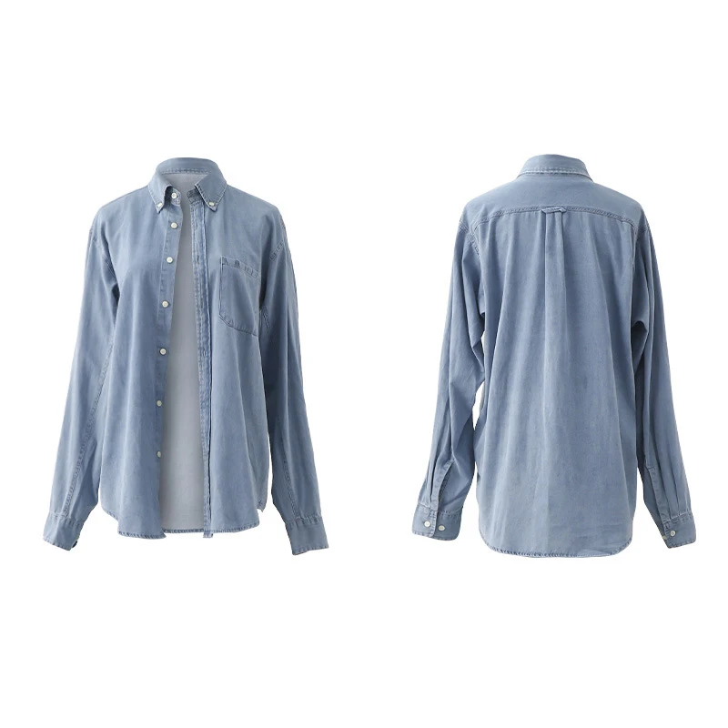 Title 6, Womens Retro Loose Denim Top