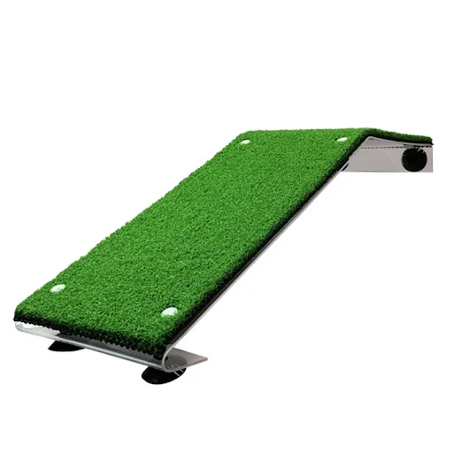 NICEFurniture Reptile Ramp Platform Turtle Basking Rectangular Sunbathing Floating Platform Simulation Natural Lawn Habi — photo 1