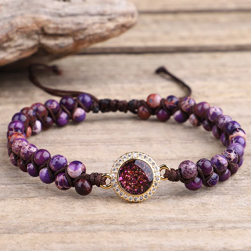 Pulseira da Amizade Tecida à Mão com Dupla Enrolamento Demonstre sua amizade com esta linda pulseira feita à mão, durável e especial. — foto 5