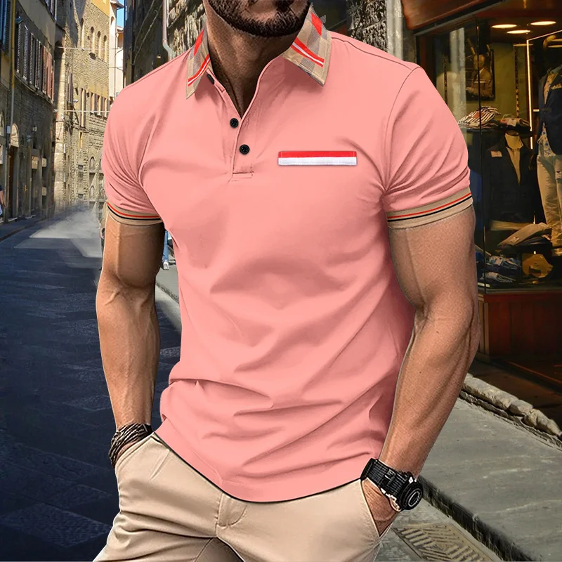 Camiseta Versátil com Listras e Gola Polo com Combinação de Cores Estilo Casual e Moderno Perfeita para Diversas Ocasiões Conforto e Elegância — foto 6
