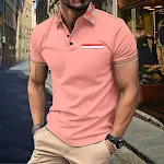 Camiseta Versátil com Listras e Gola Polo com Combinação de Cores Estilo Casual e Moderno Perfeita para Diversas Ocasiões Conforto e Elegância — foto 6