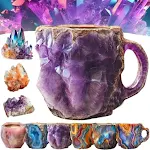 400ml Resin Mineral Crystal Coffee Mugs with Handles, Elegant Fake Mineral Crystal Cup for Workplace or Home Decor, perf — photo 6