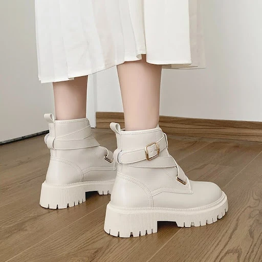 Title 5, Womens Casual Thick-soled Heightened Short Boo...