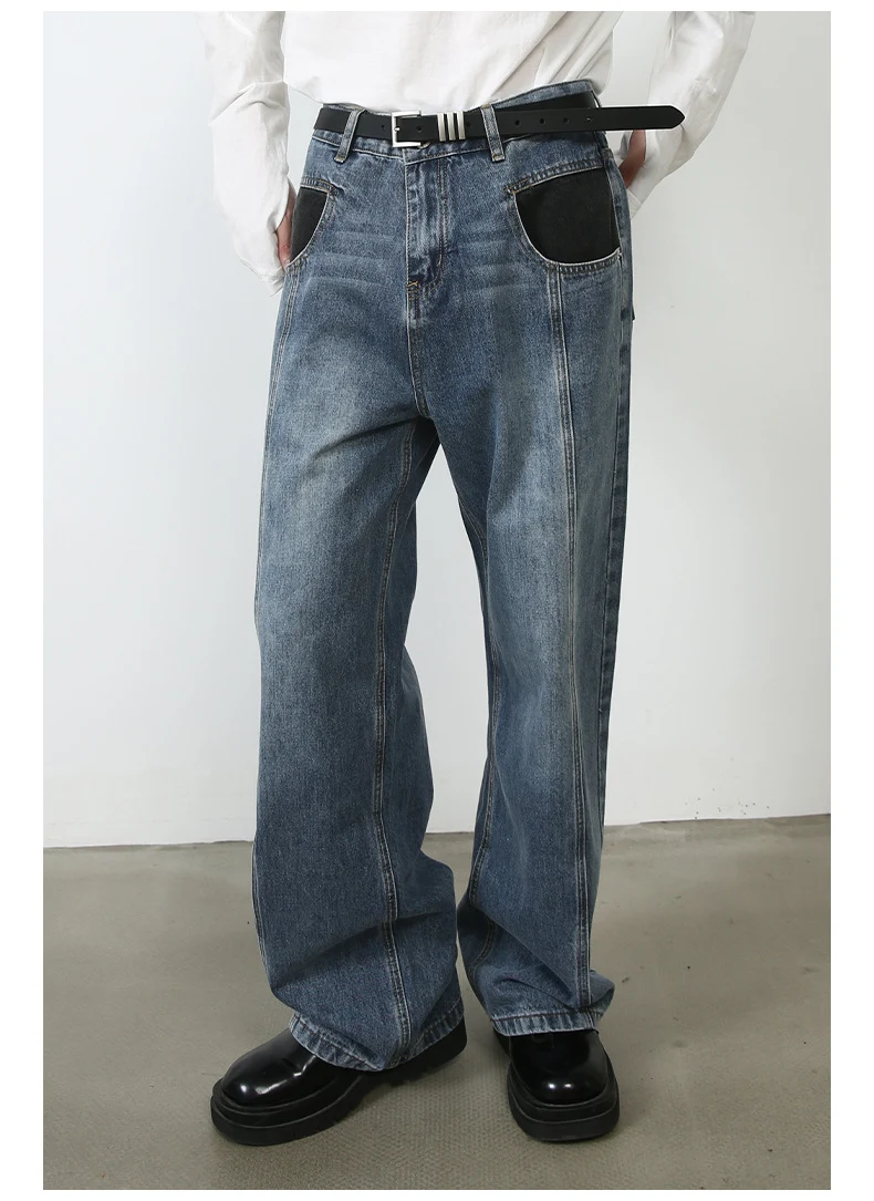 Men's Vintage Jeans Special-interest Design Pants Comfortable and Stylish for a Unique Look Perfect for Casual Wear, Off — photo 12