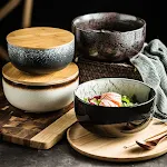Creative Japanese Student Ceramic Soup Bowl Tableware Ideal for soups, cereal, and ramen. A stylish and functional addit — photo 15