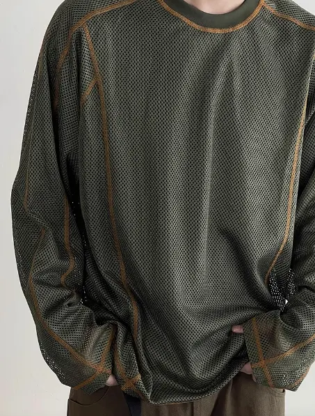 Title 4, Camiseta manga longa verde militar retro fácil ...