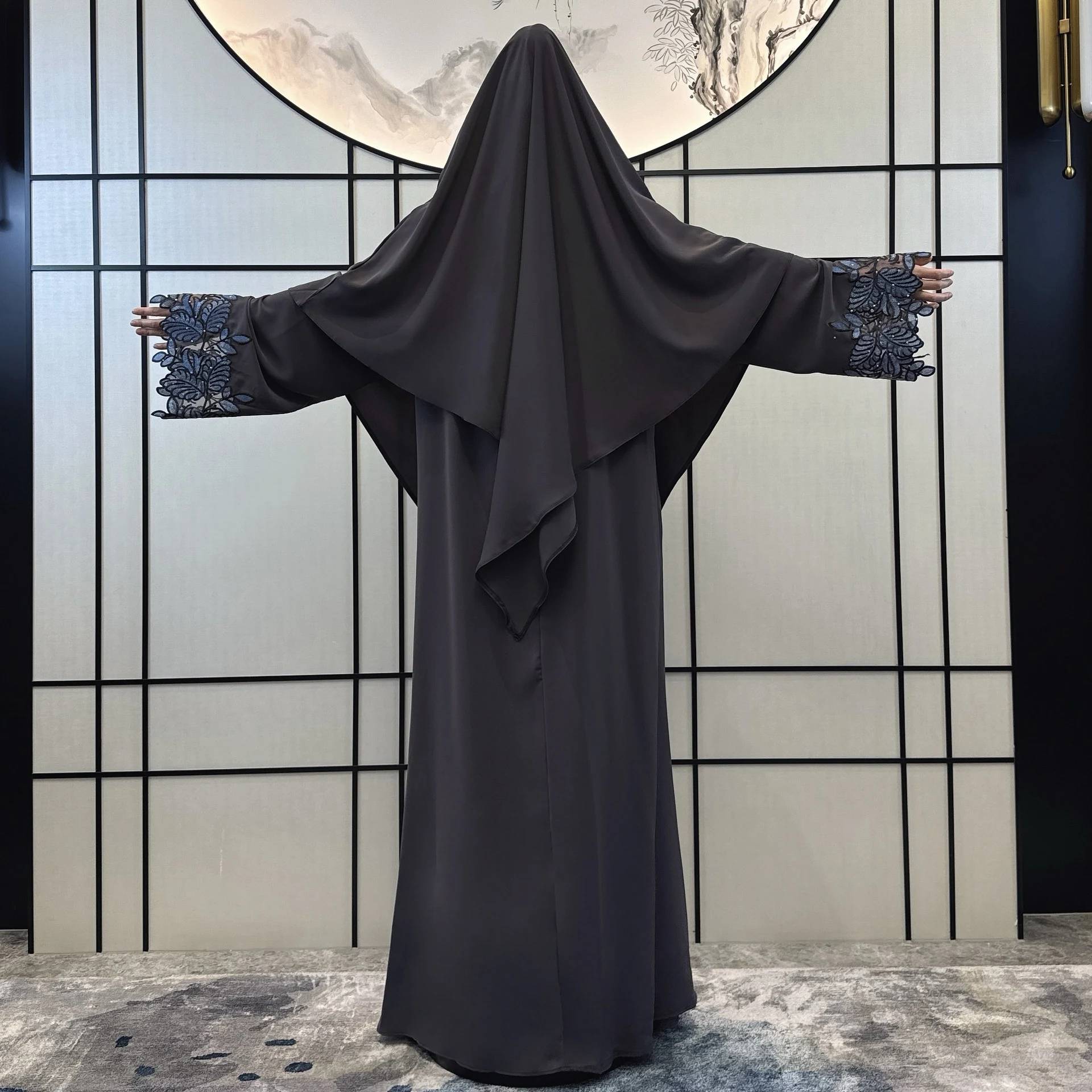 Title 18, Moda cor sólida feminina vestido robe terno