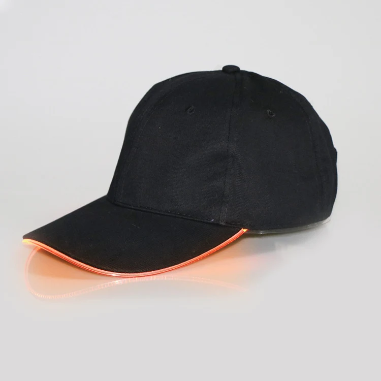 Direct fabrikant LED lichtgevende baseballpet, oplichtende vezel, ideale reclamecap, opvallend en perfect voor evenementen. — foto 5