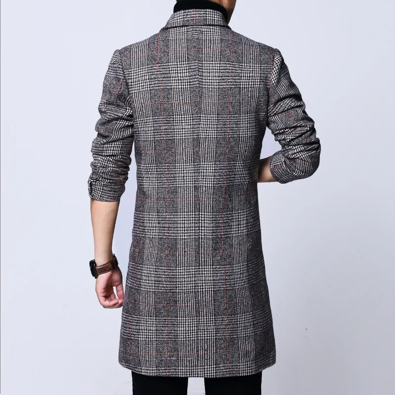 Men's Mid-length Coat Youth Plus Size Jacket Warm Winter Wear Stylish Comfort Fit Modern Casual Design Perfect for Cold — photo 2