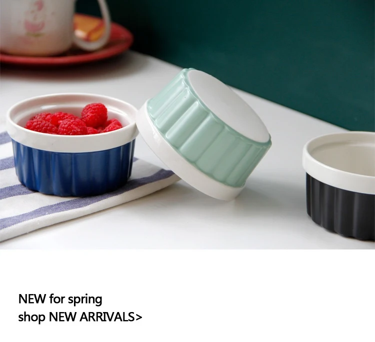 Title 4, European Style Color Ceramic Baking Bowl for al...