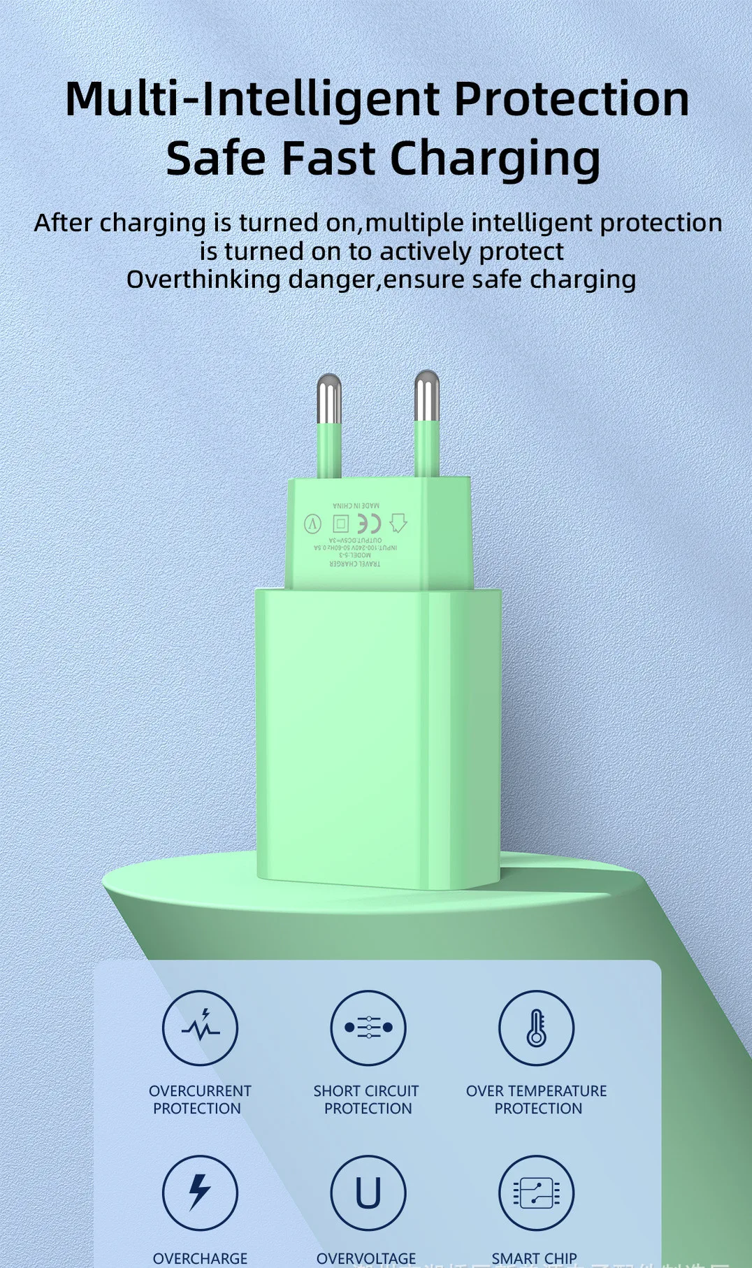 Title 3, Macaron QC30 Charging Plug USB Fast Charge adap...