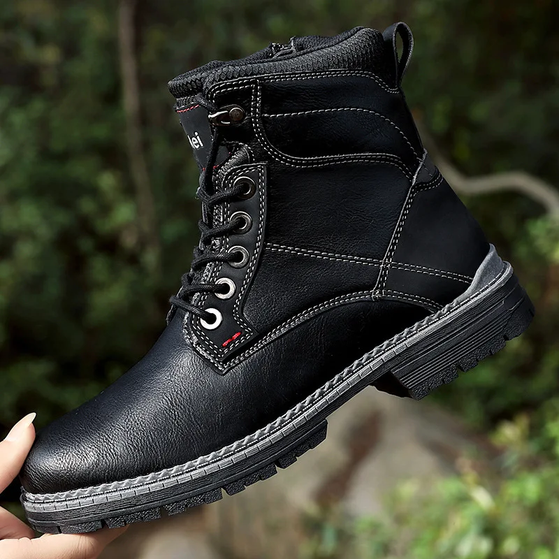 Title 6, Botas coreanas masculinas de cano alto, estilo ...
