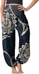 Women's Bohemian Print Long Pants, Comfortable and Stylish for Everyday Wear, Perfect for Summer, Lightweight and Relaxe — photo 2