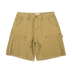 Men's Frayed Cat Beard Denim Shorts, offering a casual and stylish look. Experience comfort and unique design for everyd — photo 7