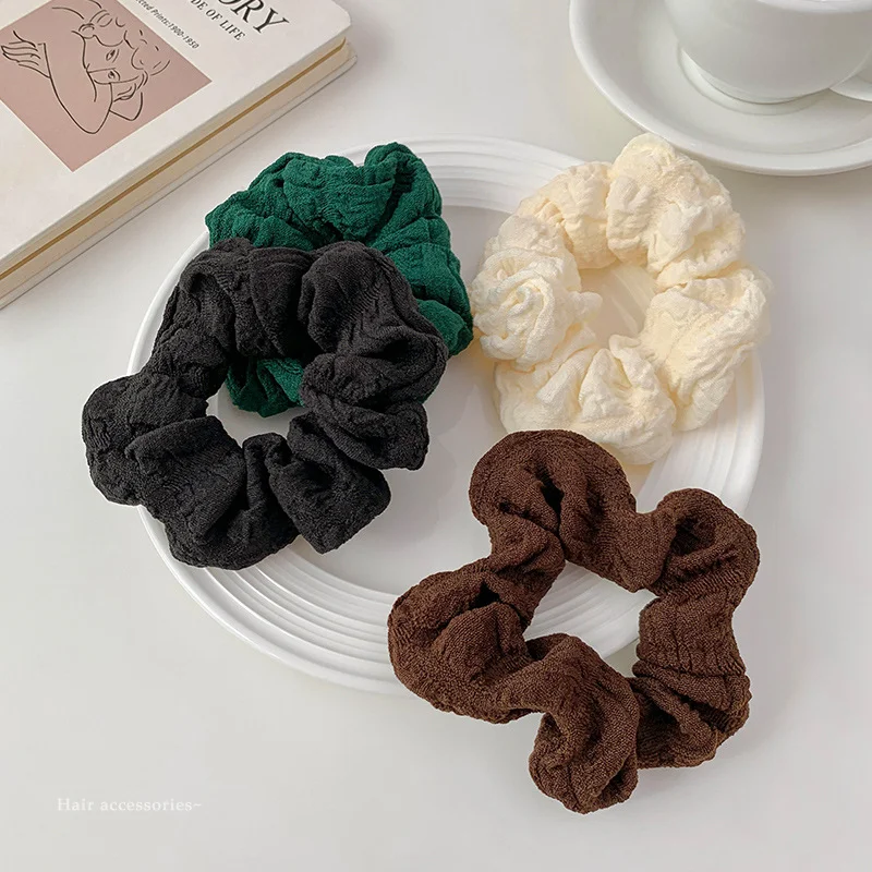 Faixa de cabelo Bun Intestino Grosso grande para mulher, elástico para coques fáceis e elegantes, proporciona fixação confortável e duradoura. — foto 13