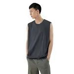 Canottiera da uomo basic senza maniche in cotone, leggera e traspirante. Perfetta per l'uso quotidiano, ideale per il layering e il comfort. — foto 3