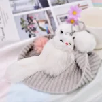 Chaveiro Raposa Coreana de Pelúcia para Carro, Pingente Criativo, Presente Encantador e Fofo, Decoração Delicada e Charmosa, Macio e Aconchegante, Design Único — foto 1